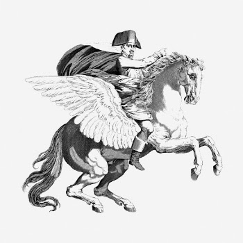 Napoleon on pegasus clipart, vintage | Free Vector - rawpixel