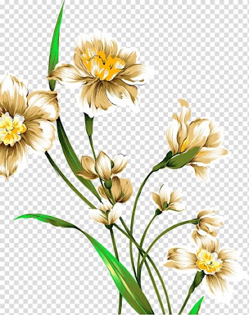 Narcissus tazetta Drawing Watercolor painting , Watercolor flowers transparent background PNG clipart