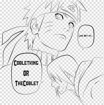 Naruto  Itachi and Naruto line art transparent background PNG clipart
