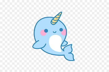 Narwhal Drawing Kavaii Cuteness Clip art - Baby Narwhal Cliparts 