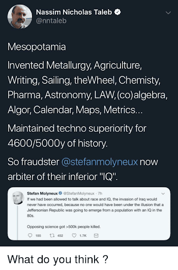 Nassim Nicholas Taleb Mesopotamia Invented Metallurgy Agriculture ...