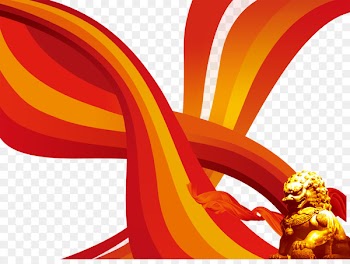 National Day of the People's Republic of China Download - National Day decorative background Lion Red ribbons 