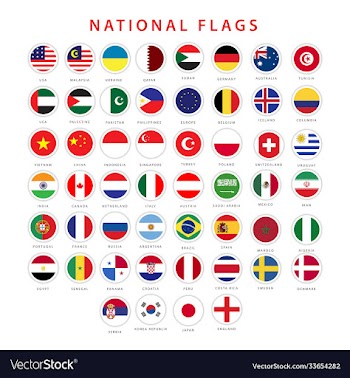 national flag template design