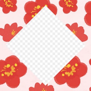National flower of the Republic of China png frame