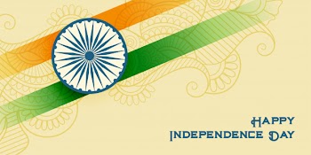 National indian happy independence day patriotic background Free Vector
