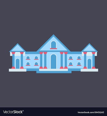 National universitie for education and vector image