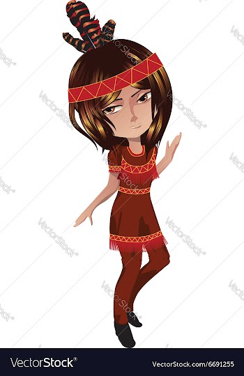 Native American Boy vector image