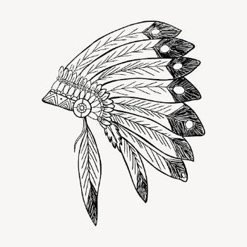 Native American headdress clipart, traditional | Free PSD - rawpixel