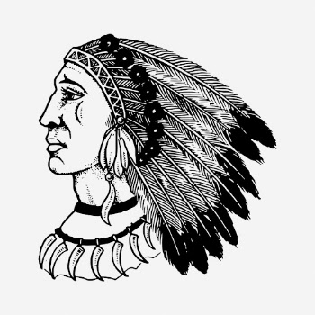 Native American man drawing, vintage | Free Photo - rawpixel