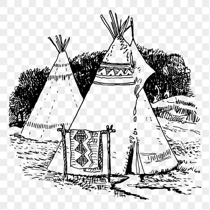 Native American teepee png sticker | Free PNG - rawpixel