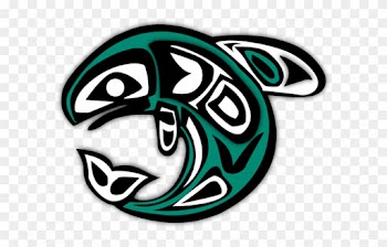 Native Salmon Clipart - Native American Salmon Symbol