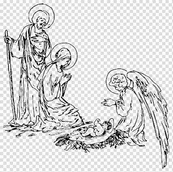 Nativity scene Nativity of Jesus Christmas , religious transparent background PNG clipart