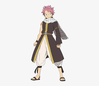 Natsu Dragneel From Fairy Tail - Long Hair Natsu PNG Image ...