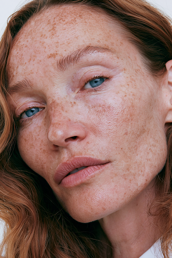 Natural Beauty Portrait of a 45-Year-Old Woman