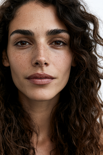 Natural Beauty Portrait of a Mediterranean Woman