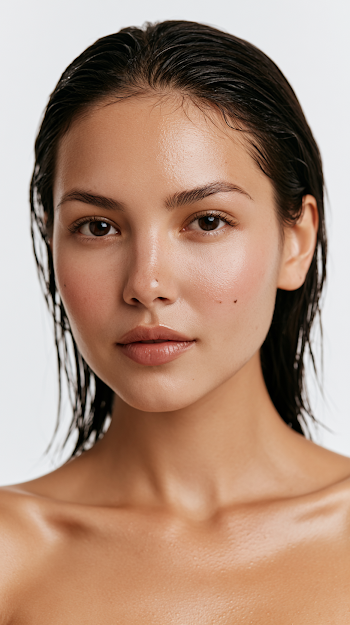 Natural Beauty Portrait of a Young Female Model