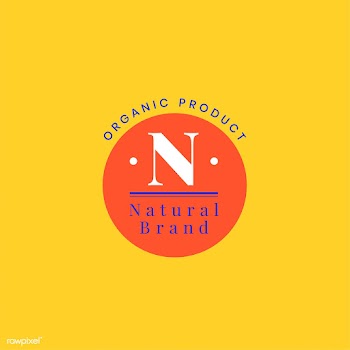 Natural brand logo badge design | Free stock vector - 464089