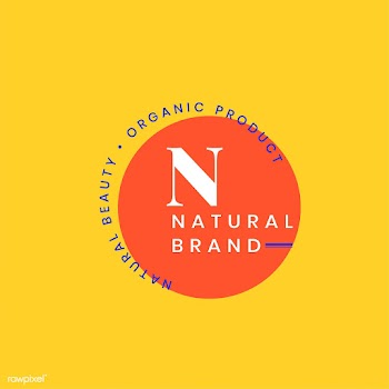 Natural brand logo badge design | Free stock vector - 464101