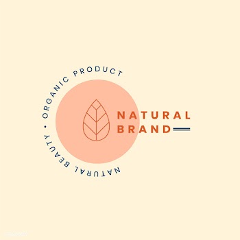 Natural brand logo badge design | Free stock vector - 464184
