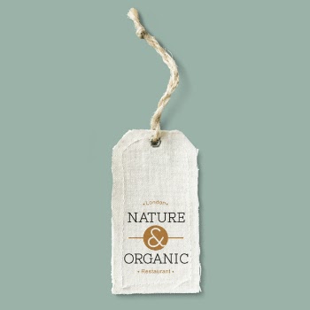 Natural cotton cloth label mockup Free Psd