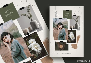 Natural Crafty Moodboard Mockup