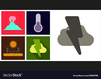 Natural disaster for natural disaster contains vector image