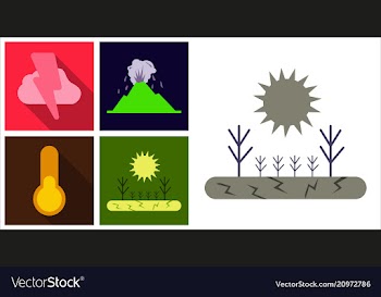 Natural disaster for natural disaster contains vector image
