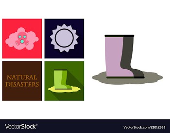 Natural disaster for natural disaster contains vector image