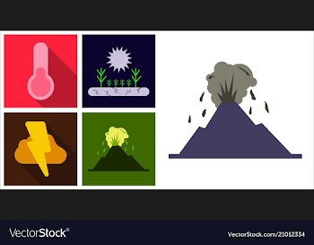 Natural disaster for natural disaster contains vector image