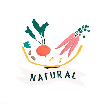 Natural fresh food badge vector | Free stock vector - 516561