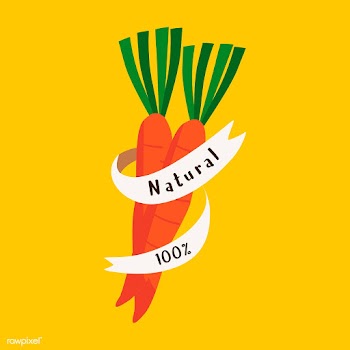 Natural fresh food badge vector | Free stock vector - 516570