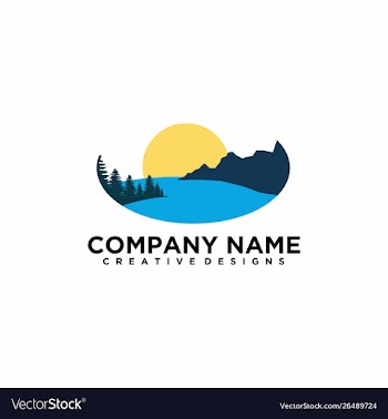 Natural landscape sunset sunrise vector image