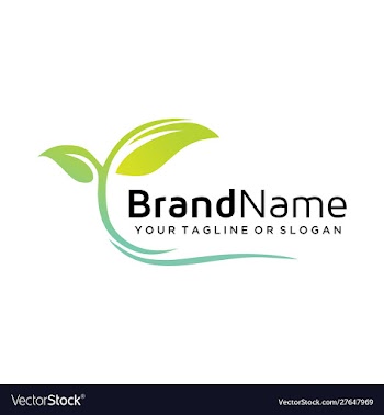 Natural logo design vector image
