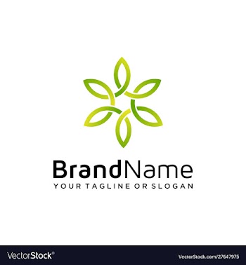Natural logo design vector image