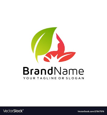 Natural logo design vector image