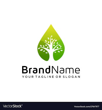 Natural logo design vector image