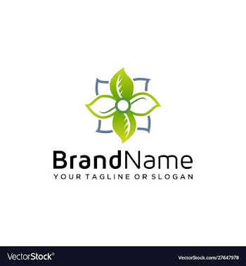 Natural logo design vector image