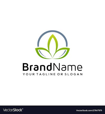 Natural logo design vector image