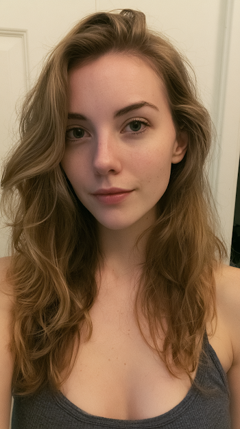 Natural Portrait of a Young Woman