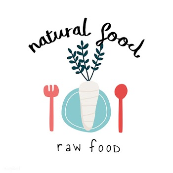 Natural raw food logo vector | Free stock vector - 537979