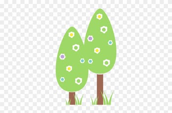Natural Trees With Branches Vector Icon Illustration - Ecology