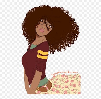 Naturally Curly Hair - Curly Hair Illustration