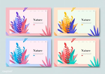 Nature and plants informational website graph.. | Free stock vector - 458368