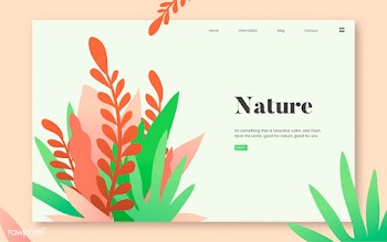 Nature and plants informational website graph.. | Free stock vector - 458406