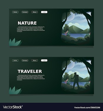 nature and traveler landing page