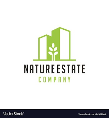 Nature building estate logo vector image