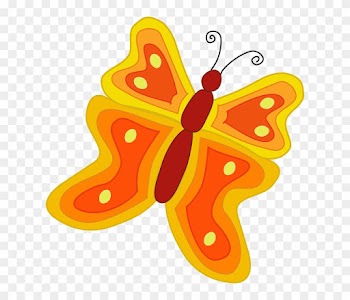 Nature Butterfly, Orange, Yellow, Insect, Animal, Nature - Orange Butterfly Shower Curtain