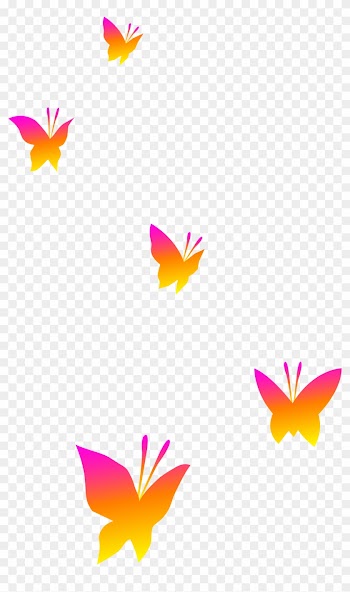 Nature Clipart Butterfly - Cartoon Butterflies No Background