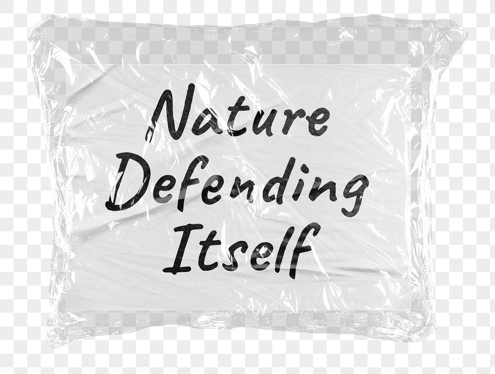 Nature defending itself png word | Free PNG - rawpixel