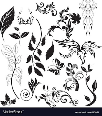 Nature elements vector image